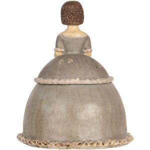 Clayre & Eef 6PR5547 Decoratie Vrouw 19x16x22 cm Beige/Grijs