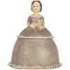 Clayre & Eef 6PR5547 Decoratie Vrouw 19x16x22 cm Beige/Grijs
