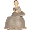 Clayre & Eef 6PR5547 Decoratie Vrouw 19x16x22 cm Beige/Grijs