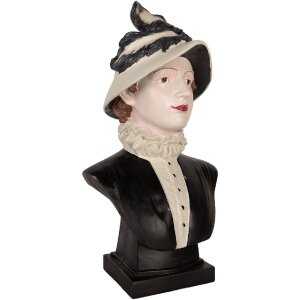 Clayre & Eef 6PR5549 Decoratieve Buste Vrouw 27x21x48 cm Beige/Bruin