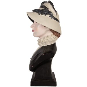 Clayre & Eef 6PR5549 Decoratieve Buste Vrouw 27x21x48 cm Beige/Bruin