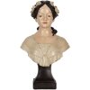 Clayre & Eef 6PR5550 Decoratie Buste Vrouw 18x12x31 cm Beige/Bruin