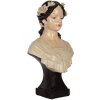 Clayre & Eef 6PR5550 Decoratie Buste Vrouw 18x12x31 cm Beige/Bruin