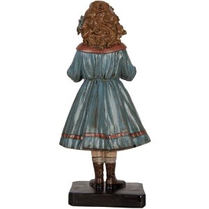Clayre & Eef 6PR5551 Decoratie Vrouw 15x14x31 cm Beige Blauw