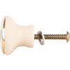 Clayre & Eef 66267 Deurknoop beige-blauw 3x3 cm