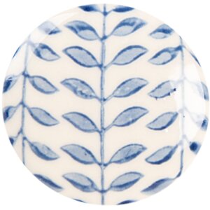 Clayre & Eef 66268 Deurklink Beige-Blauw Ø 4x3 cm
