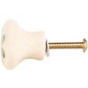 Clayre & Eef 66275GR Deurknoop Keramiek Ø 3 cm / S 3 cm