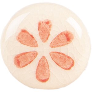 Clayre & Eef 66275O Deurknop Beige-Oranje 3x3 cm...