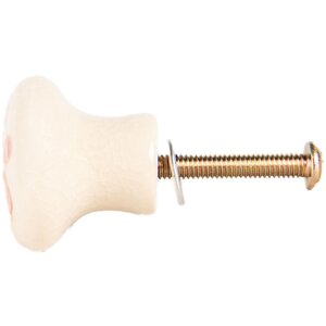 Clayre & Eef 66275O Deurknop Beige-Oranje 3x3 cm...