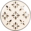 Clayre & Eef 66278 Deurknoop Ø 4x3 cm beige-zwart