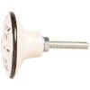 Clayre & Eef 66278 Deurknoop Ø 4x3 cm beige-zwart