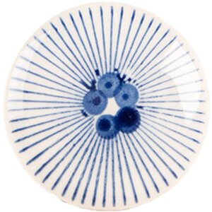 Clayre & Eef 66280 Deurknop Beige Blau Ø 4x3...
