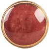 Clayre & Eef 66281BU Deurknoop Rood Goudkleurig Ø 3x3 cm / H3 cm