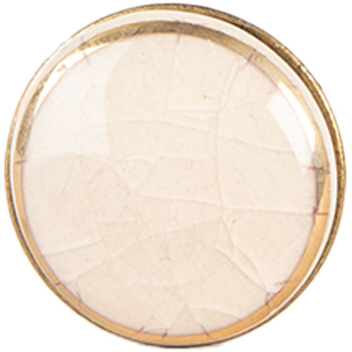 Clayre & Eef 66281W Deurknoop Beige Goudkleurig 3x3 cm / S3 cm