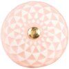 Clayre & Eef 66282 Deurklink Ø 4x3 cm roze-beige