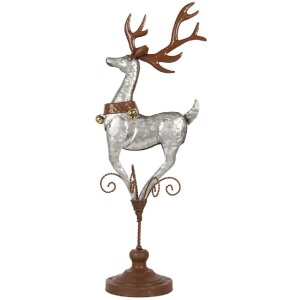 Clayre & Eef 5Y1297 Rendier 24x24x68 cm Grijs