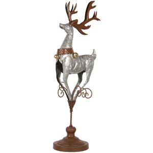 Clayre & Eef 5Y1297 Rendier 24x24x68 cm Grijs