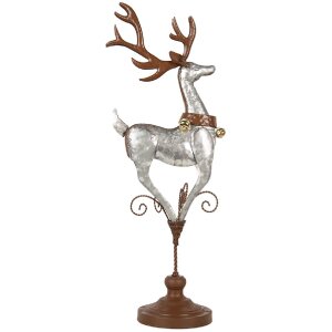 Clayre & Eef 5Y1297 Rendier 24x24x68 cm Grijs
