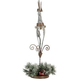 Clayre & Eef 5Y1297 Rendier 24x24x68 cm Grijs