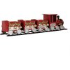 Clayre & Eef 5Y1299 Decoratie Trein 58x12x14 cm Rood