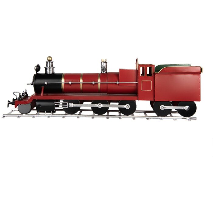 Clayre & Eef 5Y1304 Decoratie Trein 86x18x27 cm Rood
