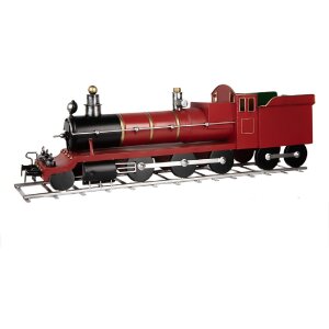 Clayre & Eef 5Y1304 Decoratie Trein 86x18x27 cm Rood