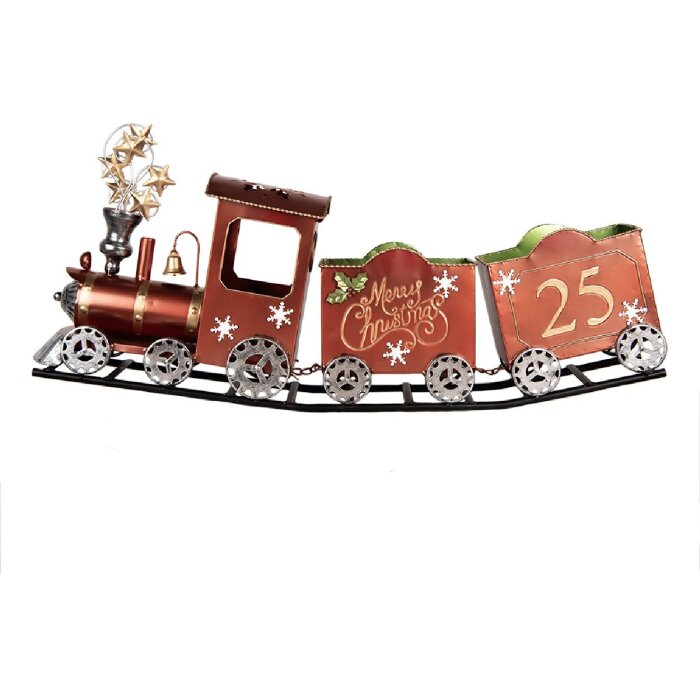 Clayre & Eef 5Y1308 Decoratie Trein 79x15x37 cm Rood