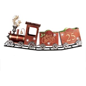 Clayre & Eef 5Y1308 Decoratie Trein 79x15x37 cm Rood