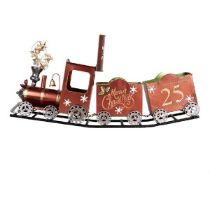 Clayre & Eef 5Y1308 Decoratie Trein 79x15x37 cm Rood