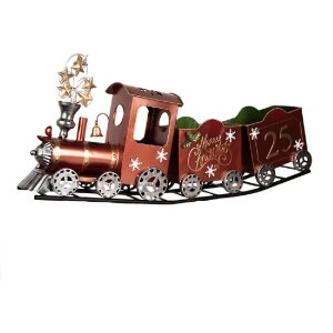 Clayre & Eef 5Y1308 Decoratie Trein 79x15x37 cm Rood