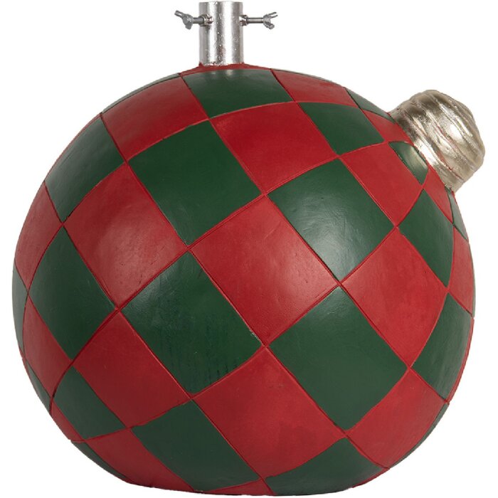 Clayre & Eef 6MG0118 Kerstboomstandaard 42x42x43 cm Rood Groen