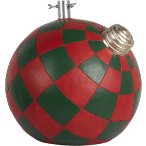 Clayre & Eef 6MG0118 Kerstboomstandaard 42x42x43 cm Rood Groen