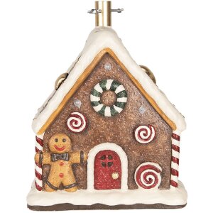 Clayre & Eef 6MG0143 Kerstboomstandaard 37x26x47 cm Bruin en Wit