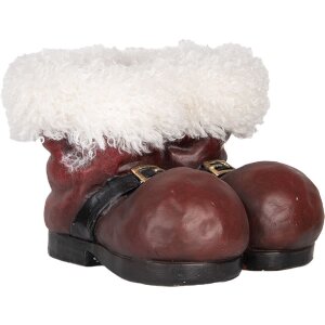 Clayre & Eef Kerstman Bloempot Laars 26x26x20 cm