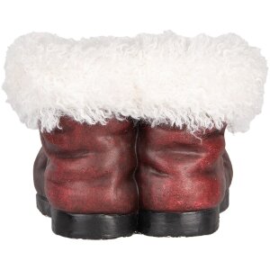 Clayre & Eef Kerstman Bloempot Laars 26x26x20 cm