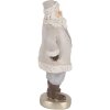 Clayre & Eef 6PR5520 Kerstman Decoratie 8x6x15 cm Grijs