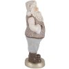 Clayre & Eef 6PR5521 Decoratie Kerstman 8x6x15 cm Beige/Grijs