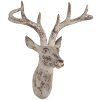 Clayre & Eef 6PR5522 Wanddecoratie Hert 33x16x37 cm