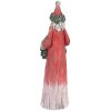 Clayre & Eef 6PR5527 Decoratie Kerstman Rood en Groen 7x6x24 cm
