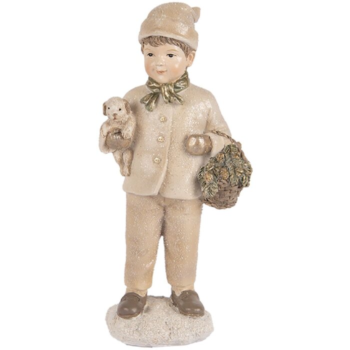 Clayre & Eef 6PR5535 Decoratie Kind 9x7x18 cm Beige