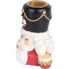 Clayre & Eef 6PR5540 Kandelaar Notenkraker 8x6x9 cm Rood en Wit