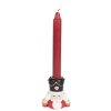 Clayre & Eef 6PR5540 Kandelaar Notenkraker 8x6x9 cm Rood en Wit