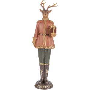 Clayre & Eef 6PR5542 Decoratie Rendier 11x10x38 cm