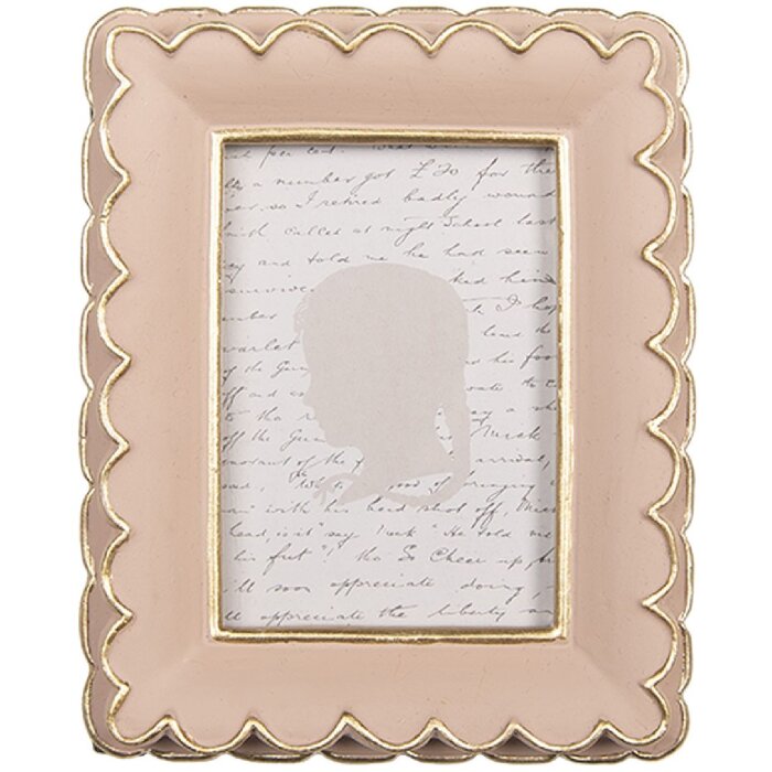 Clayre & Eef 2F1311 Fotolijst 10x2x13 cm / 6x9 cm Rosa Gold