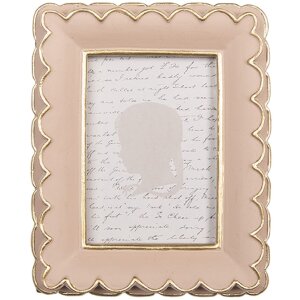 Clayre & Eef 2F1311 Fotolijst 10x2x13 cm / 6x9 cm Rosa Gold