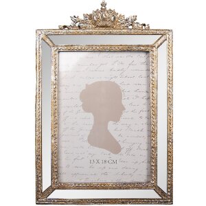 Clayre & Eef 2F1325 Fotolijst 17x26 cm Goud 13x18 cm