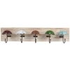 Clayre & Eef 66264 Kapstok 27x5x15 cm Bruin-Beige