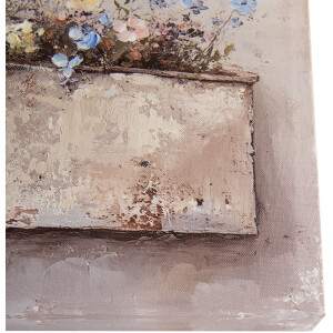 Clayre & Eef 66265 Wanddecoratie 36x3x36 cm Beige Roze