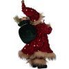 Clayre & Eef 66322 Kerstman Decoratie 16x12x31 cm Rood