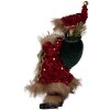 Clayre & Eef 66322 Kerstman Decoratie 16x12x31 cm Rood